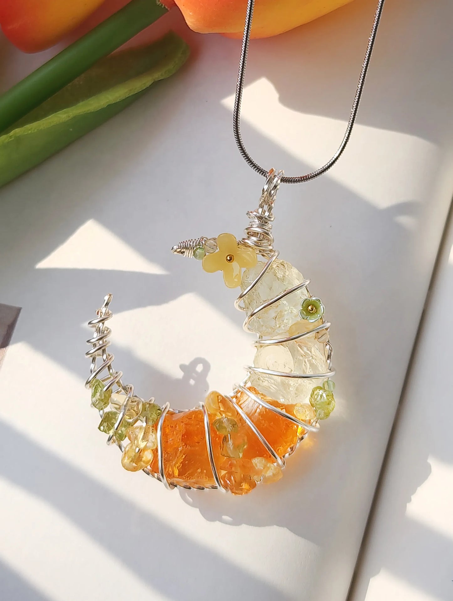Yellow Moon Pendant