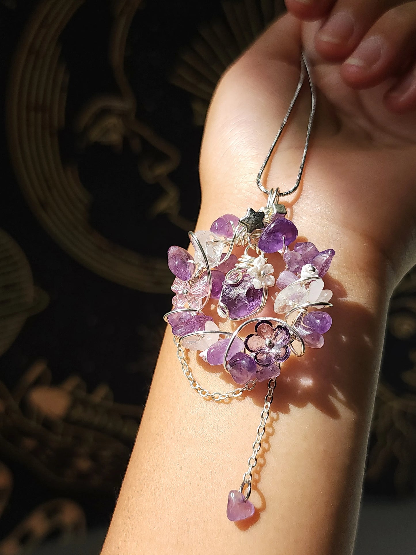 Amethyst Wreath pendant