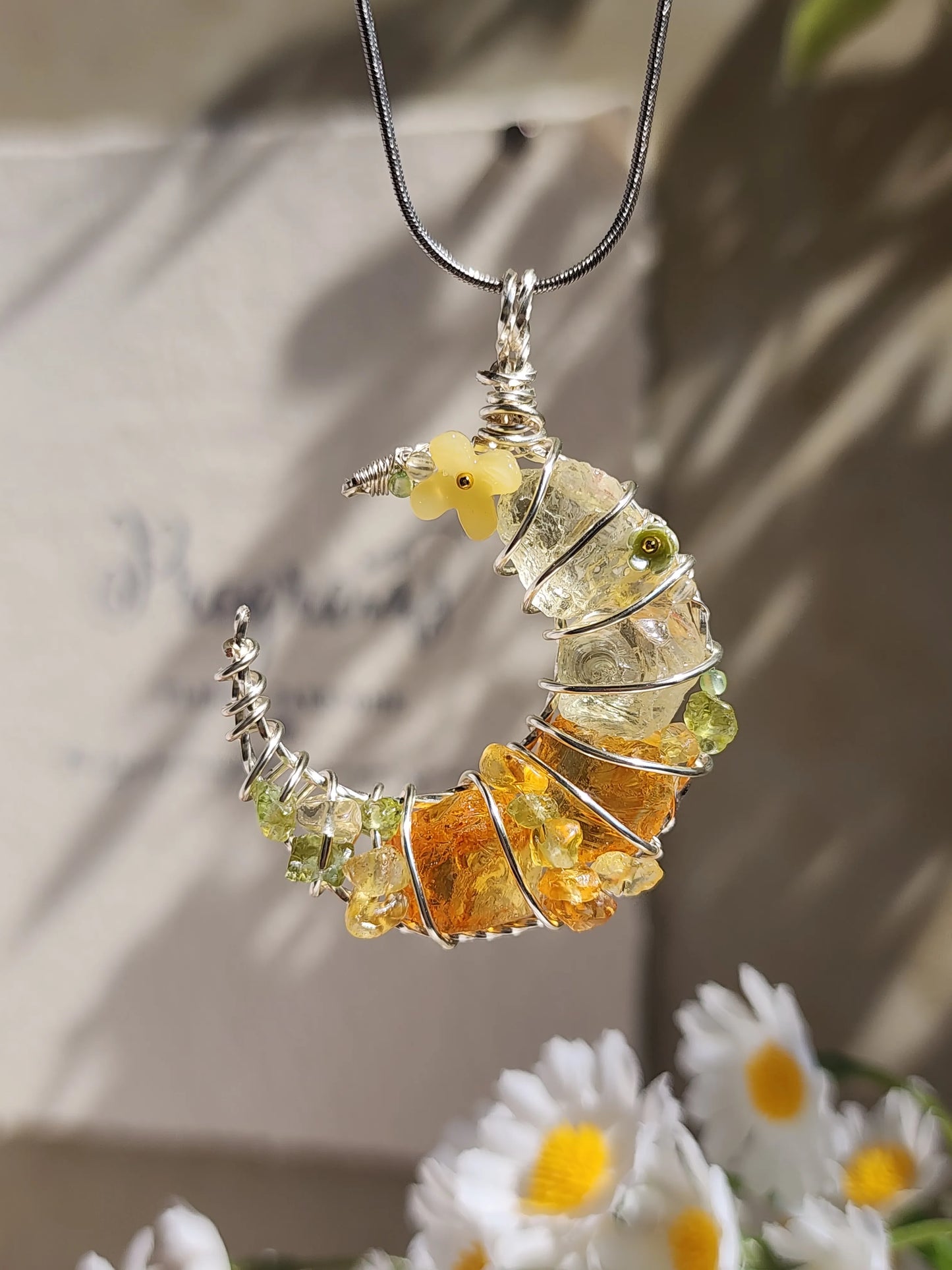 Yellow Moon Pendant