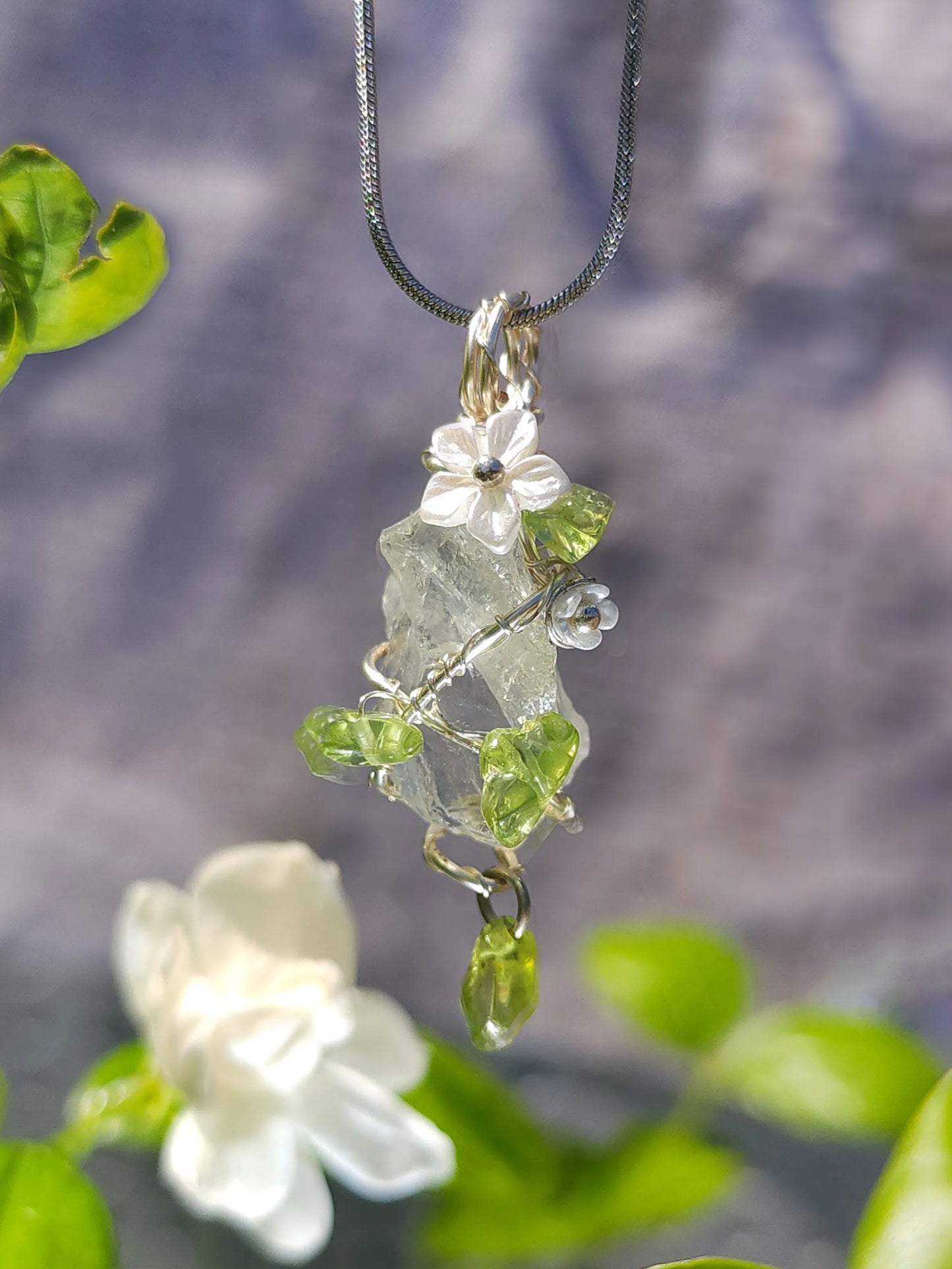 Crystal Jasmine Pendant