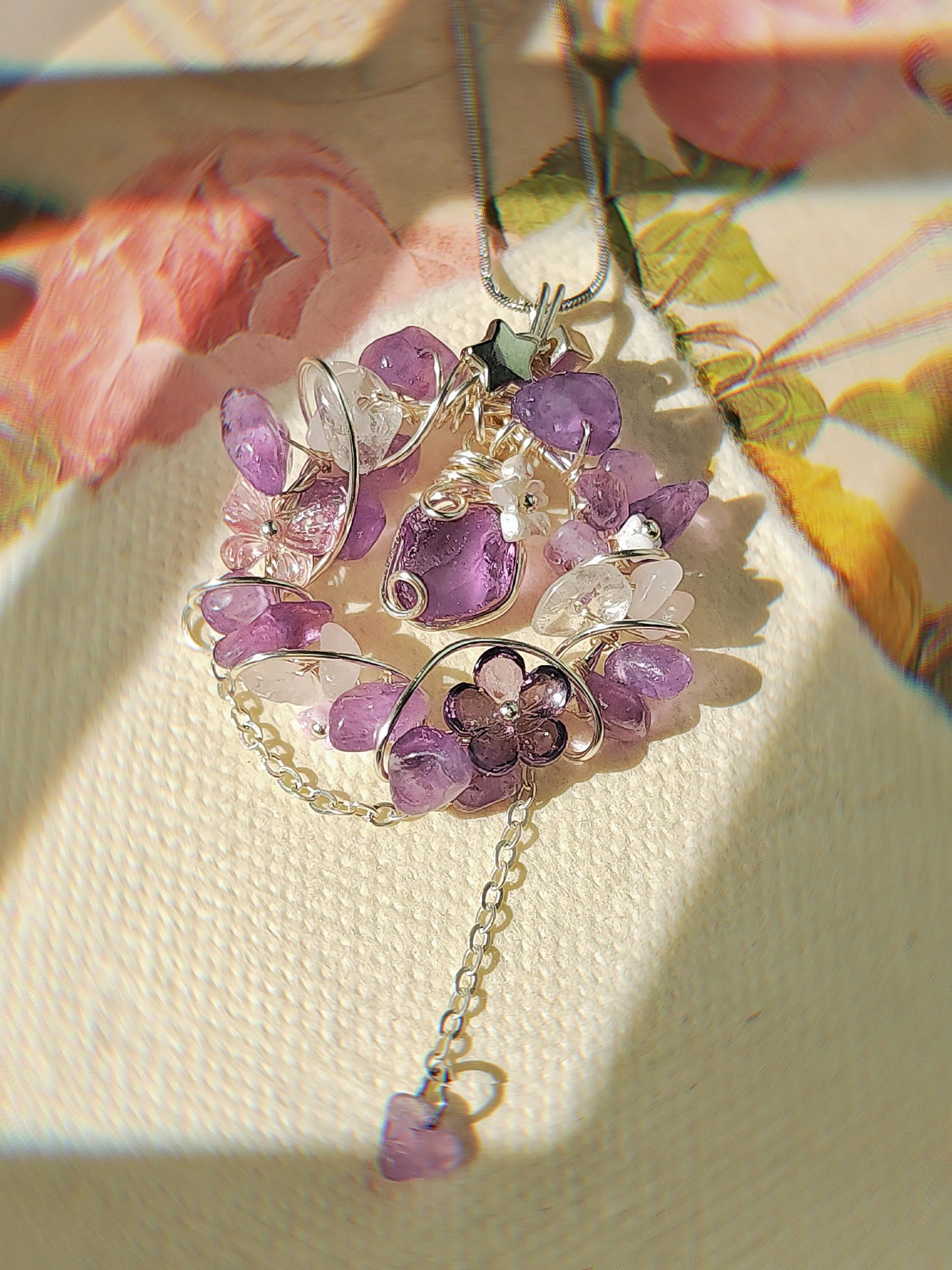 Amethyst Wreath pendant