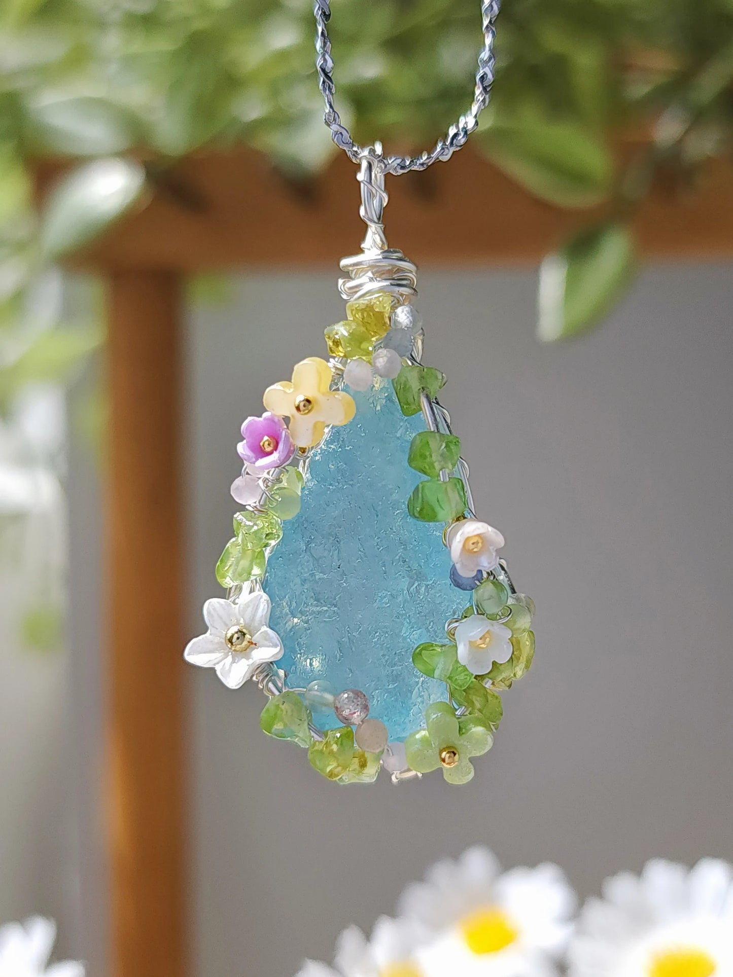 Enchanted Garden Crystal Pendant