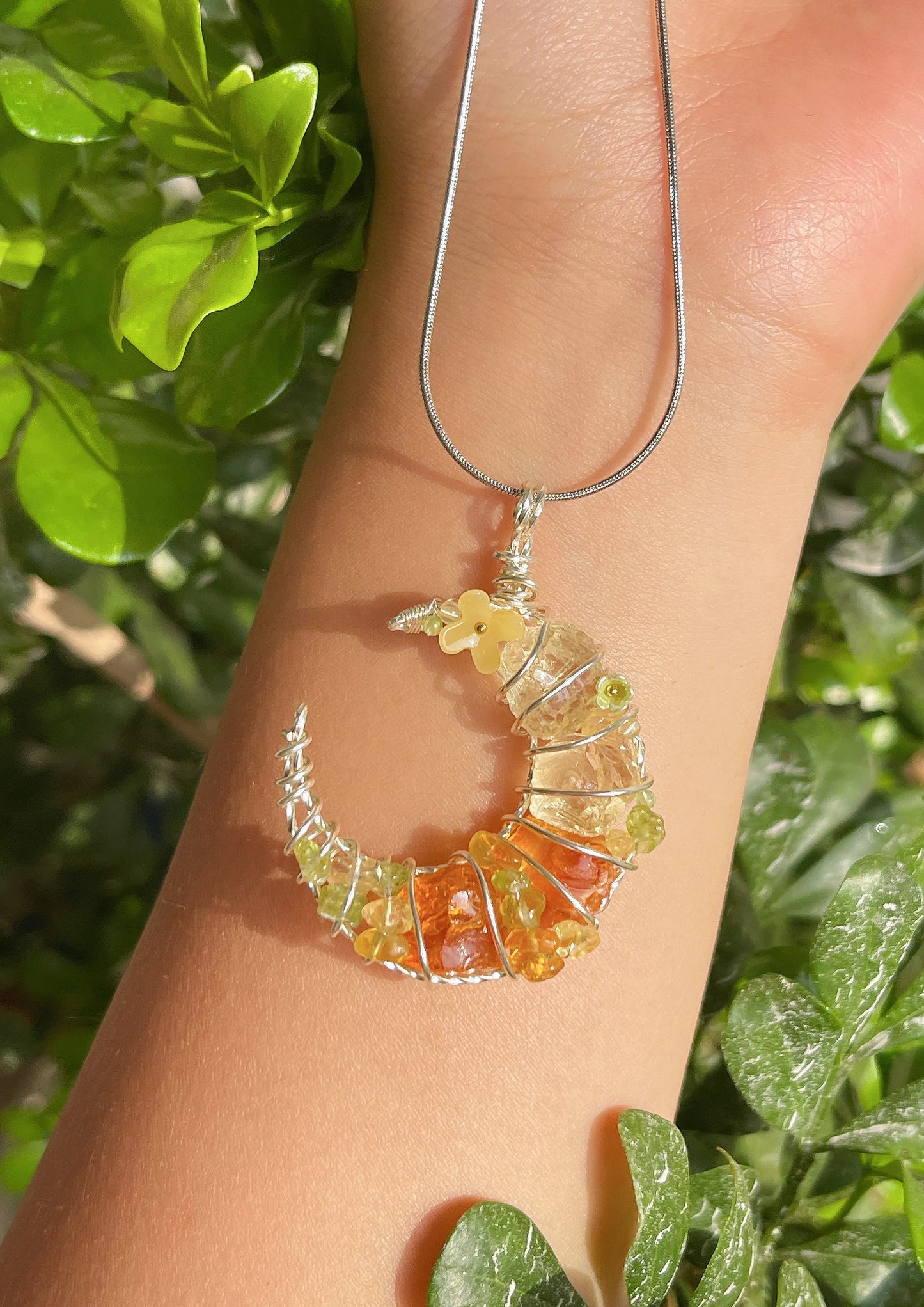 Yellow Moon Pendant