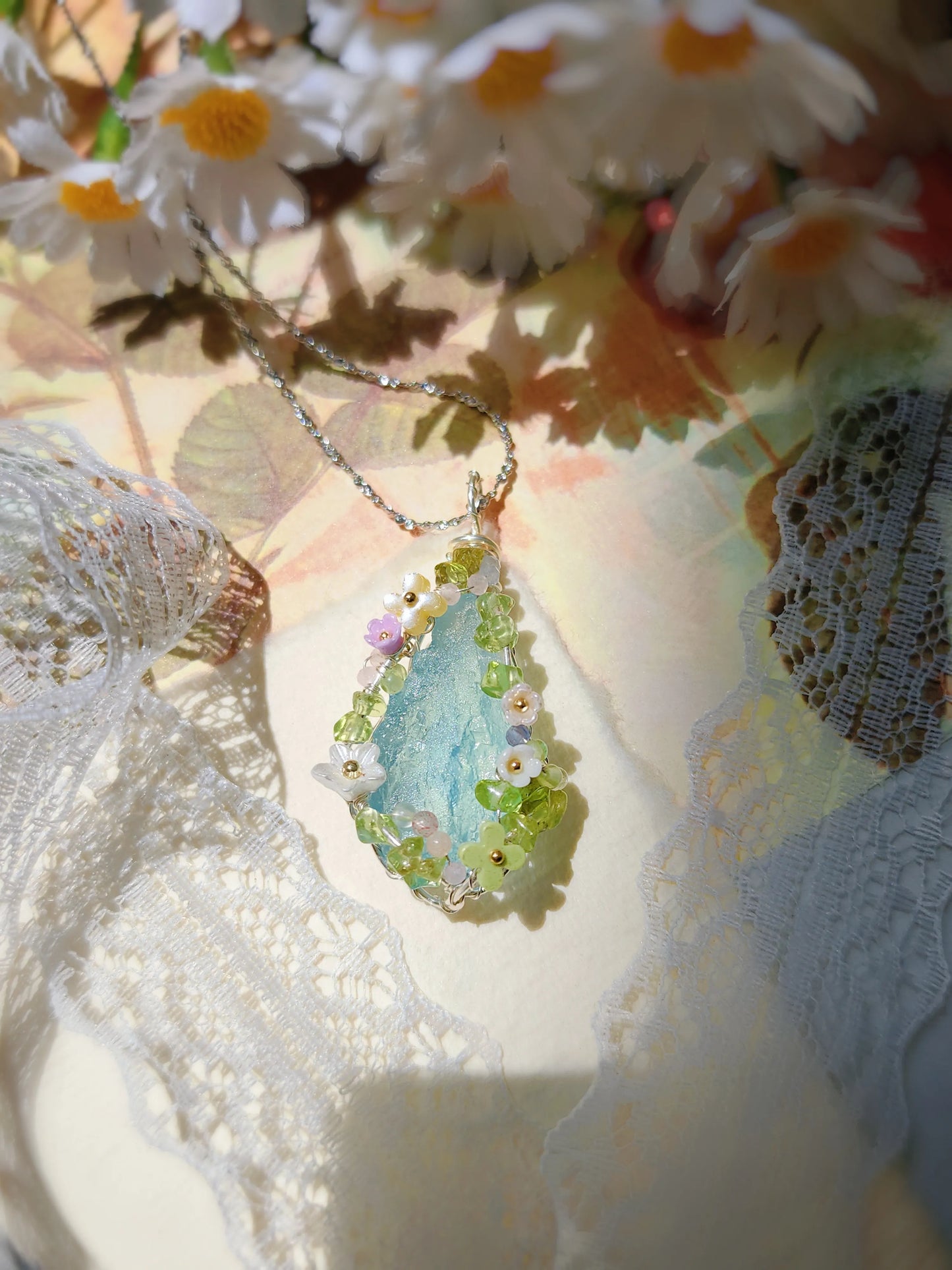 Enchanted Garden Crystal Pendant