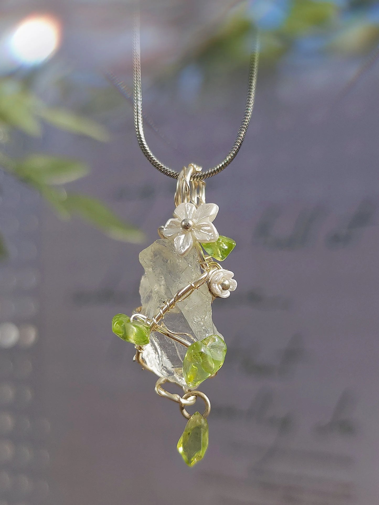 Crystal Jasmine Pendant