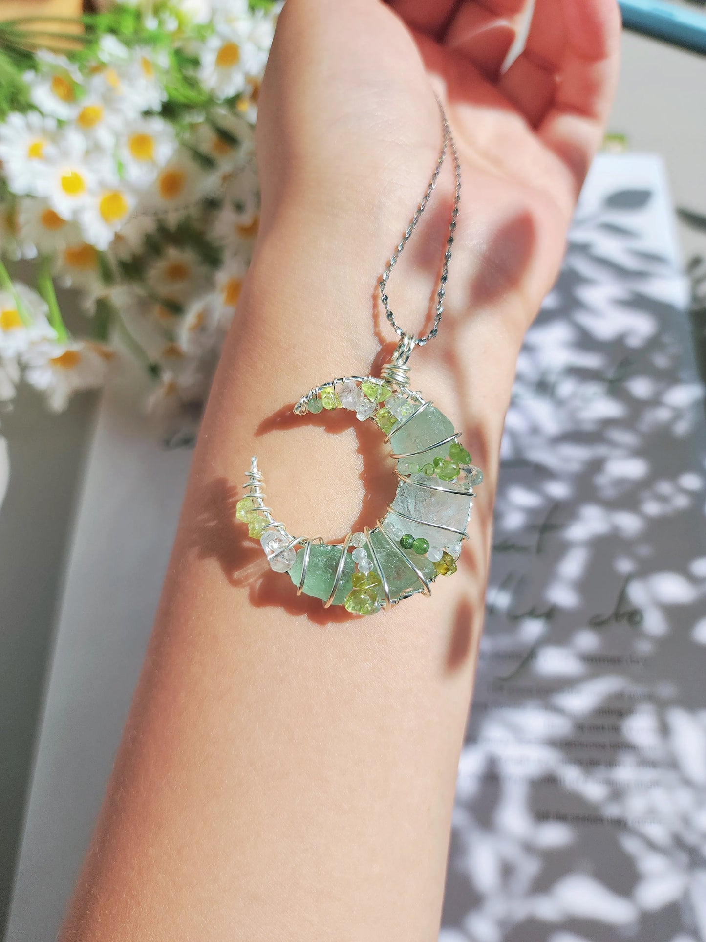 Green Moon Pendant