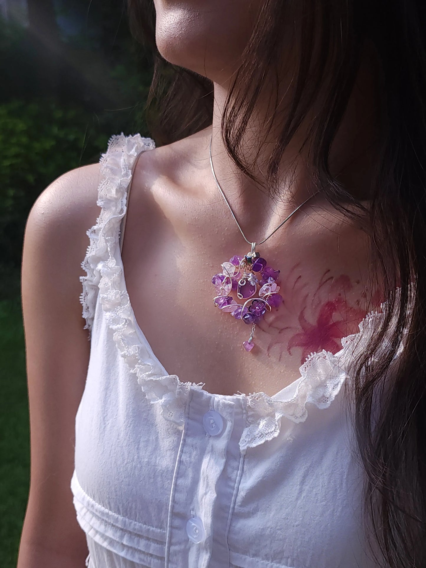 Amethyst Wreath pendant