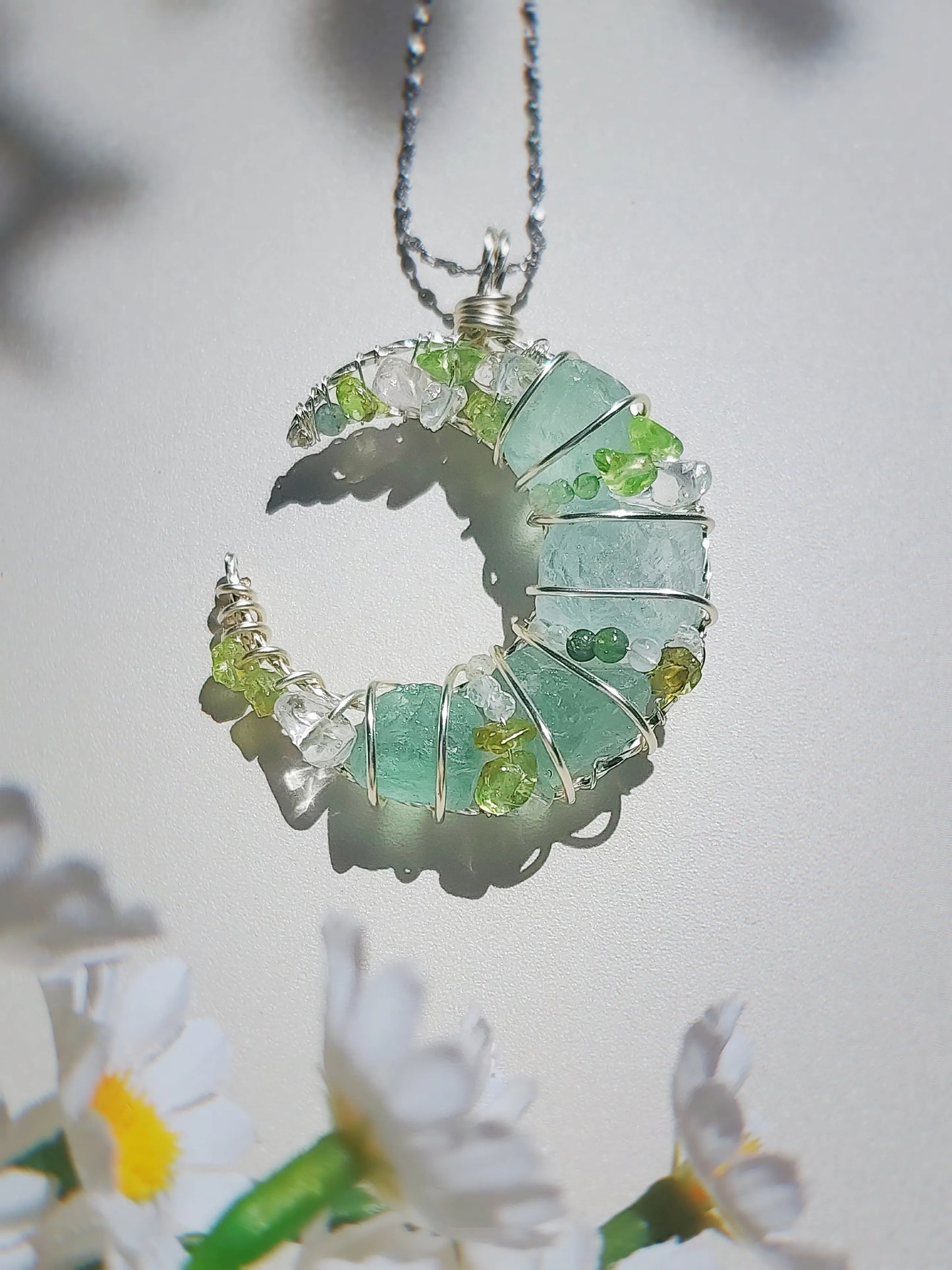 Green Moon Pendant