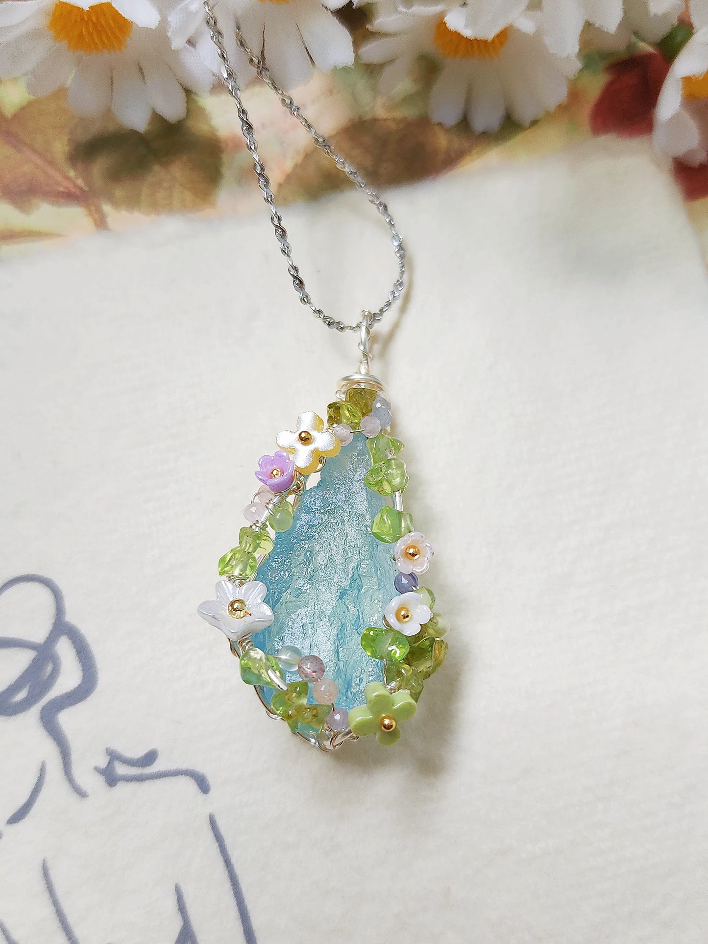 Enchanted Garden Crystal Pendant