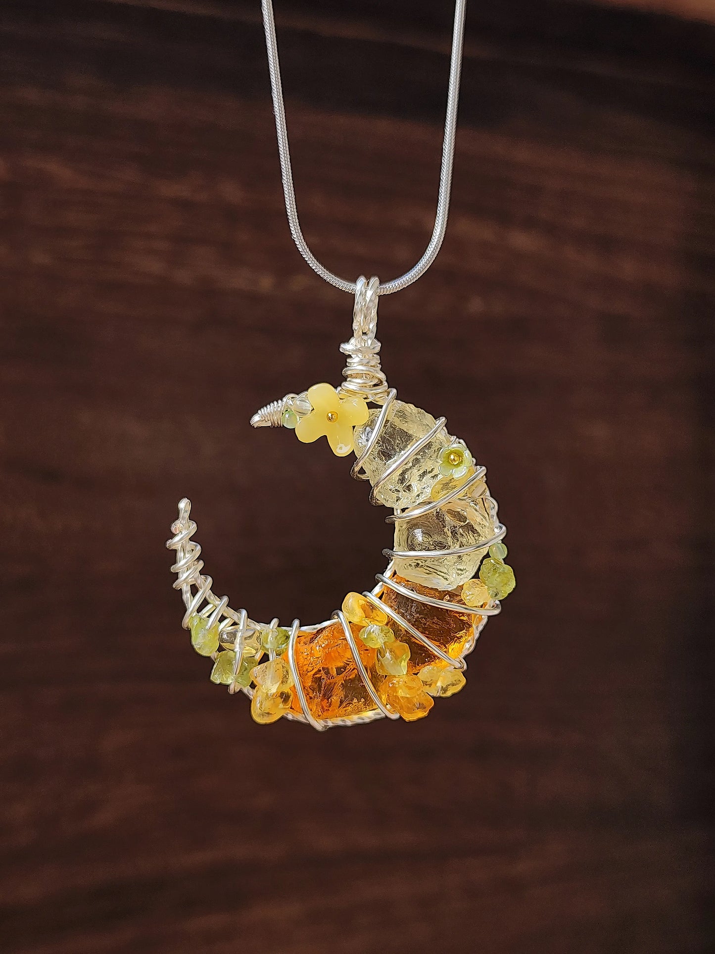 Yellow Moon Pendant