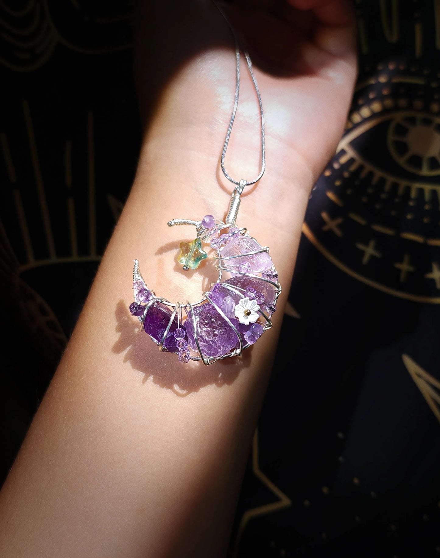 Amethyst Starlit Crescent