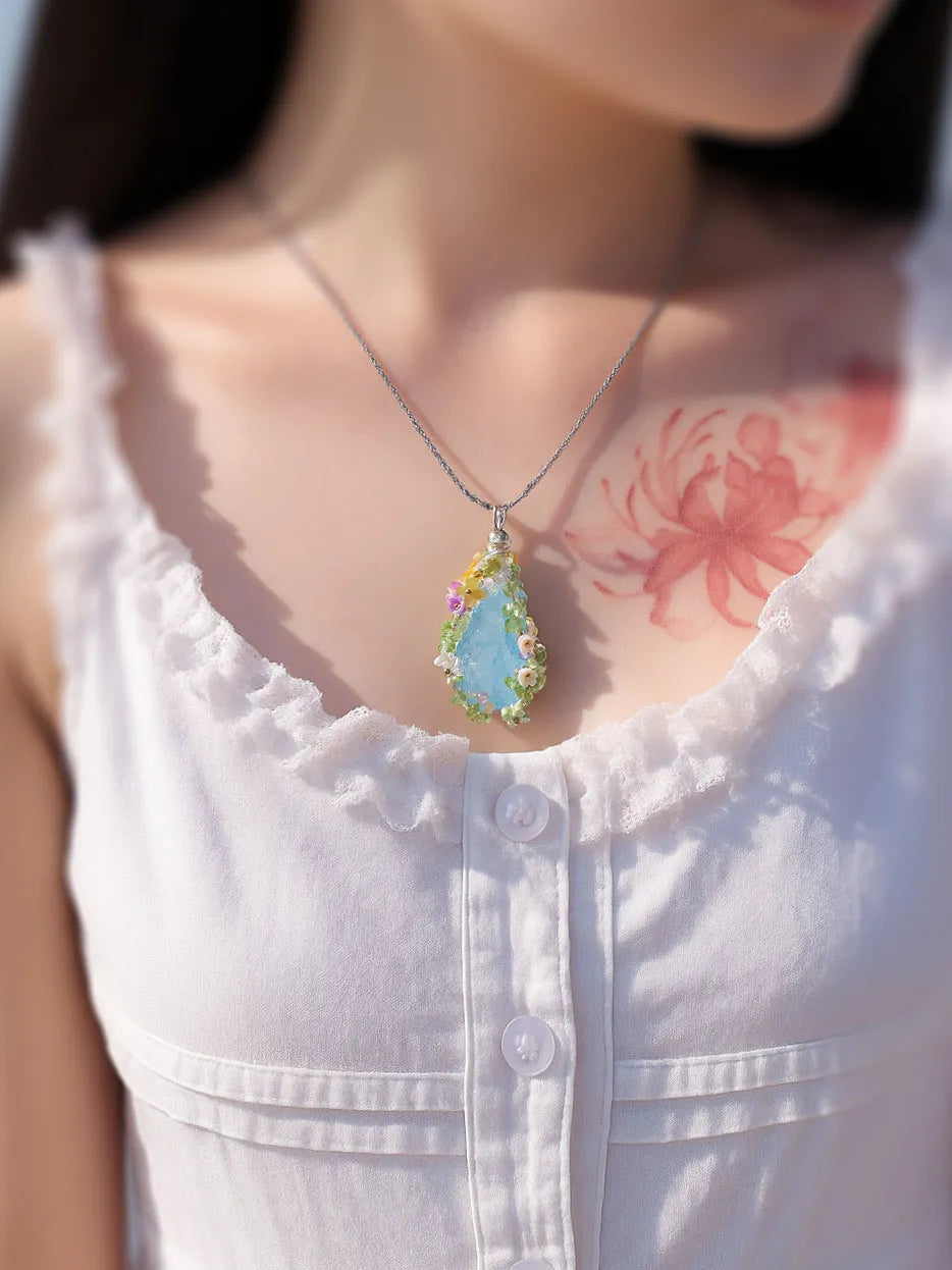 Enchanted Garden Crystal Pendant