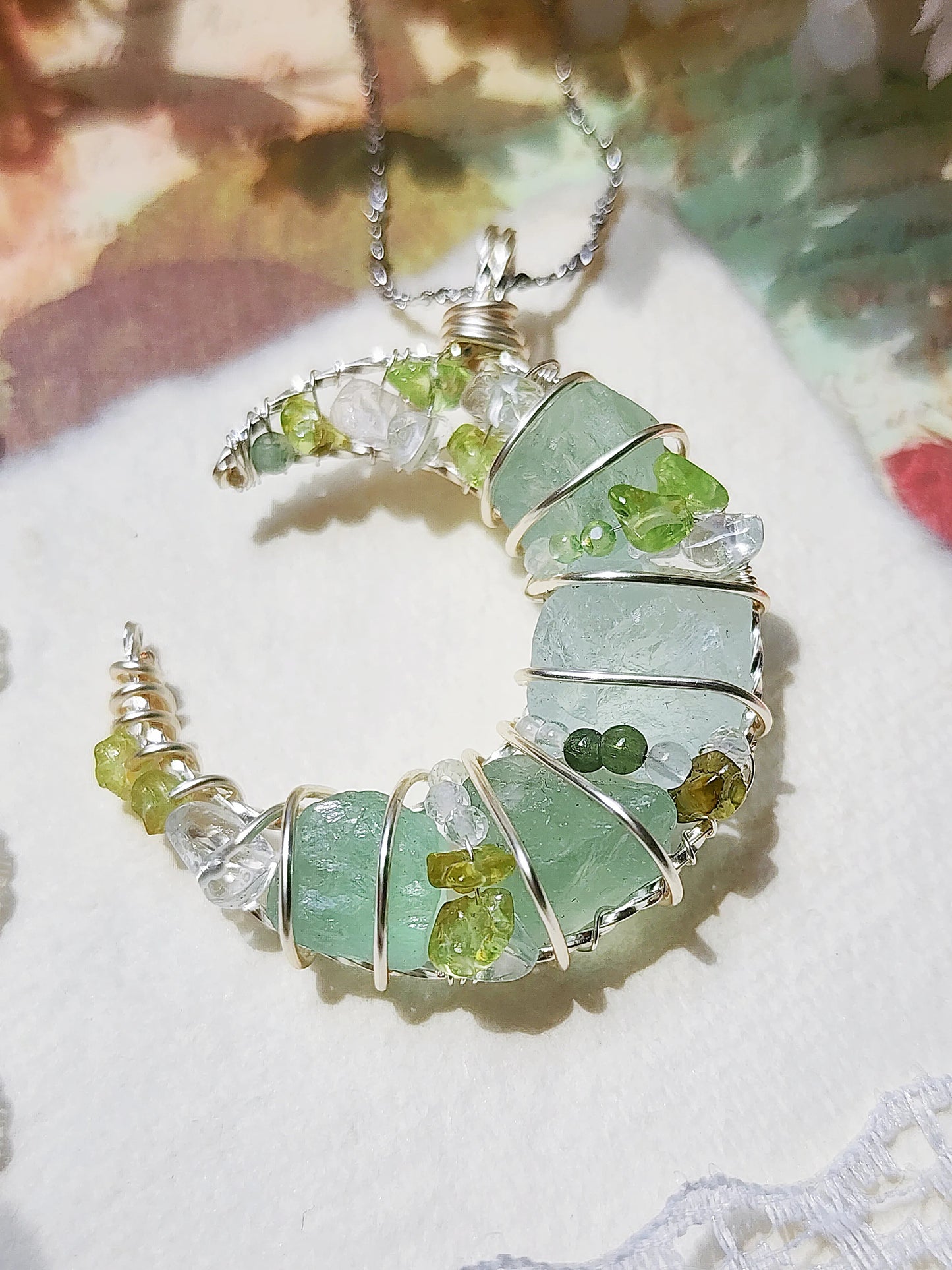 Green Moon Pendant