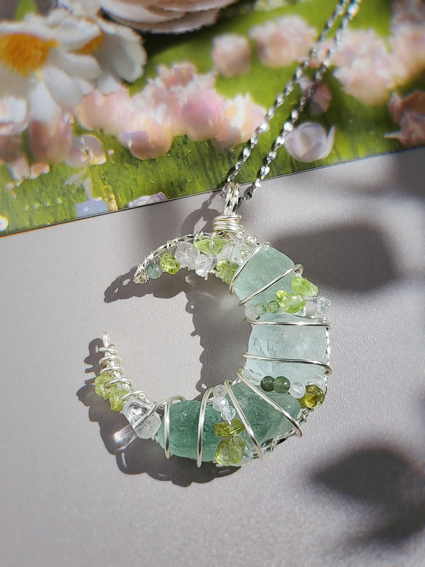 Green Moon Pendant