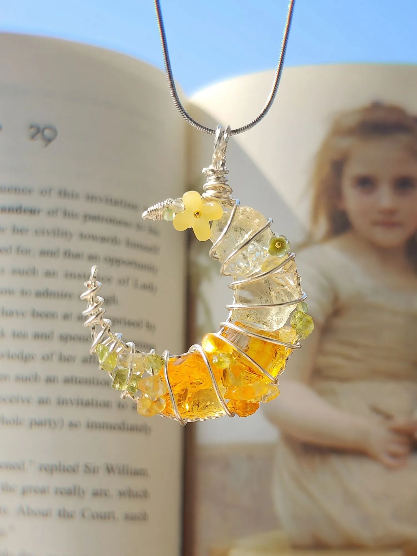 Yellow Moon Pendant