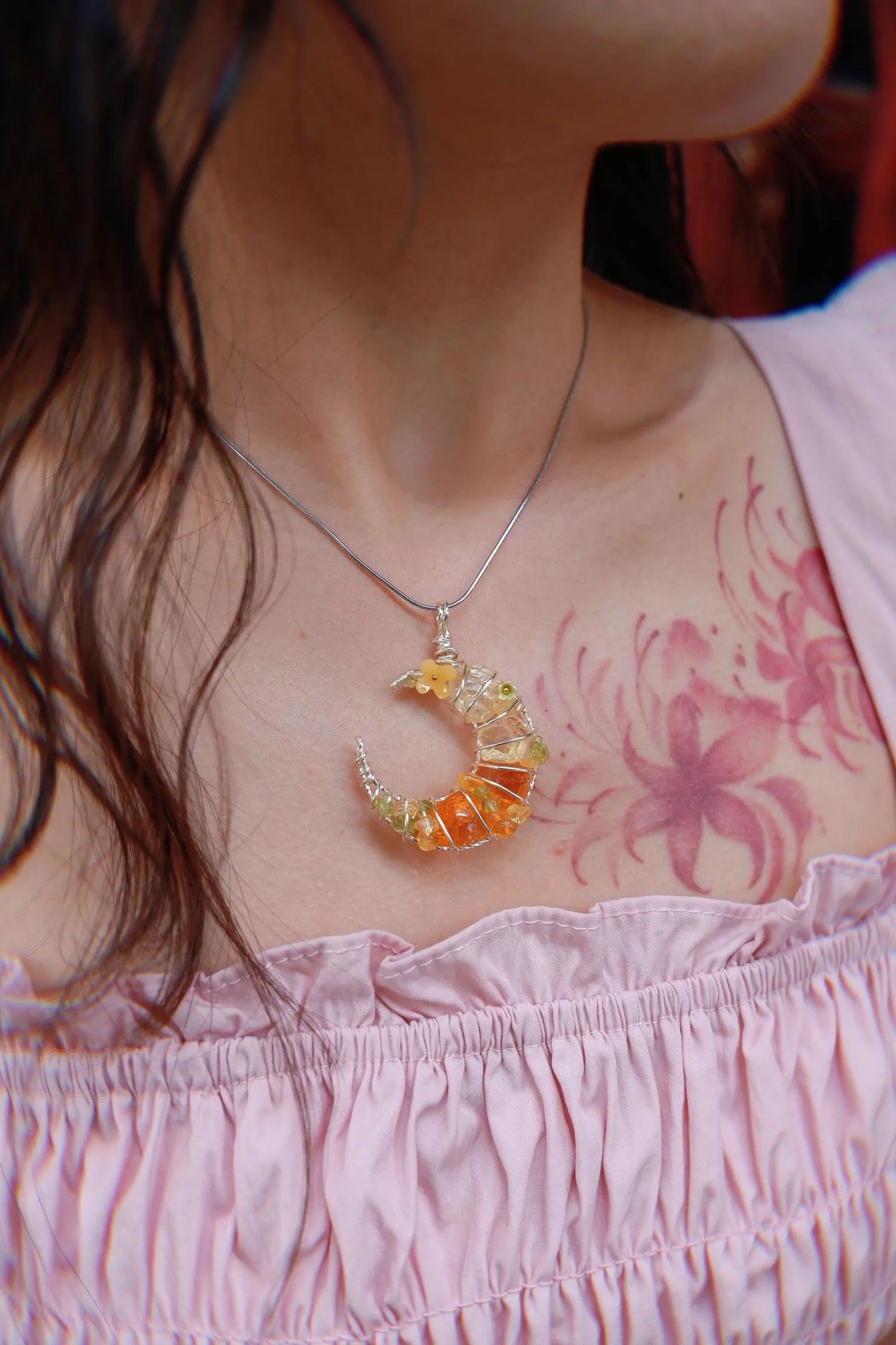 Yellow Moon Pendant
