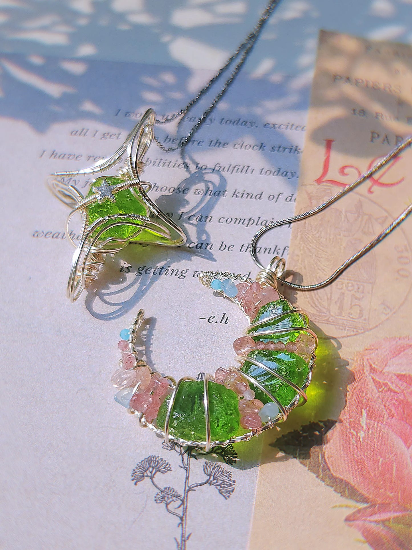 Green Cross Starlight Pendant