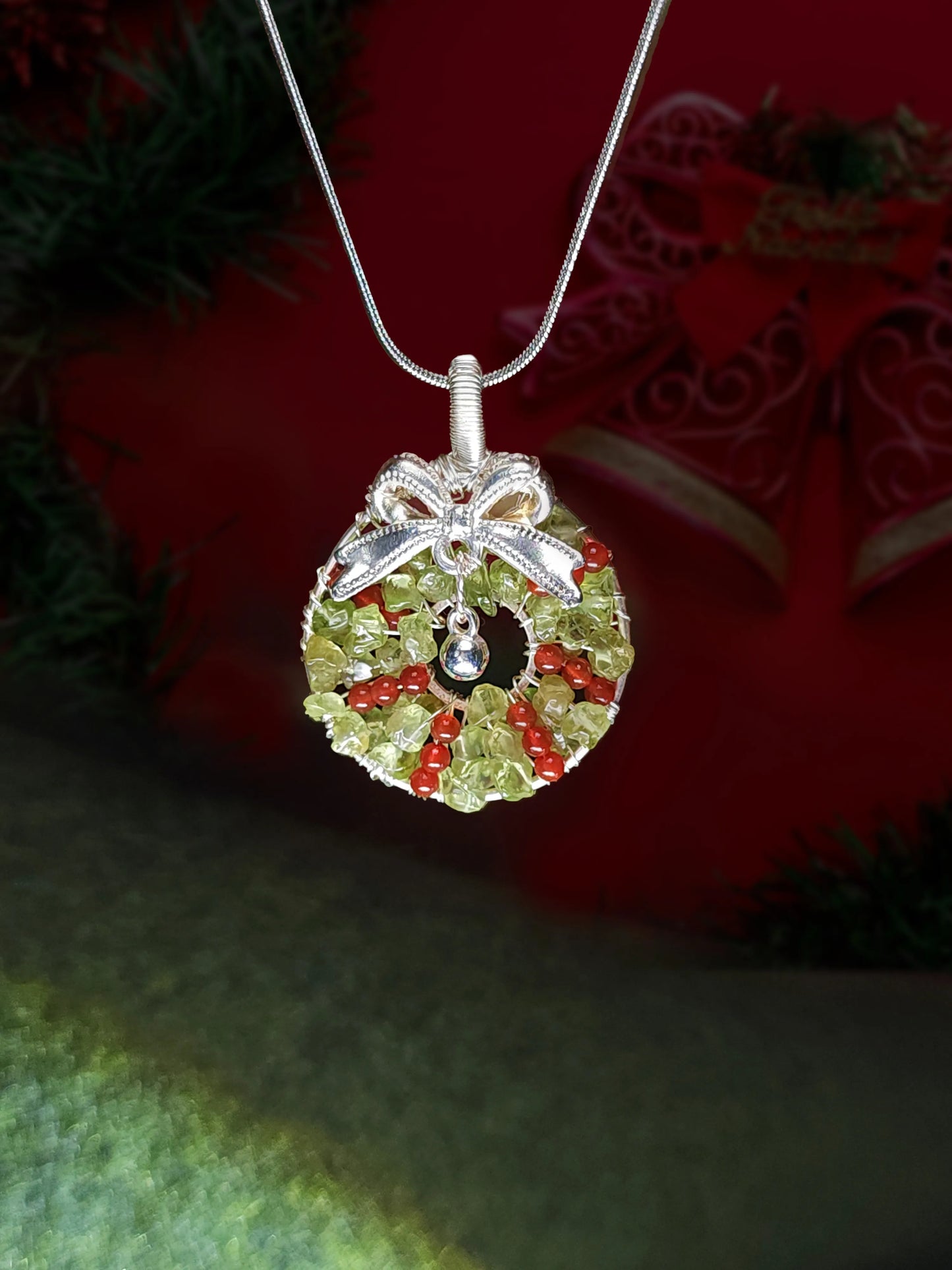 Christmas Wreath pendant