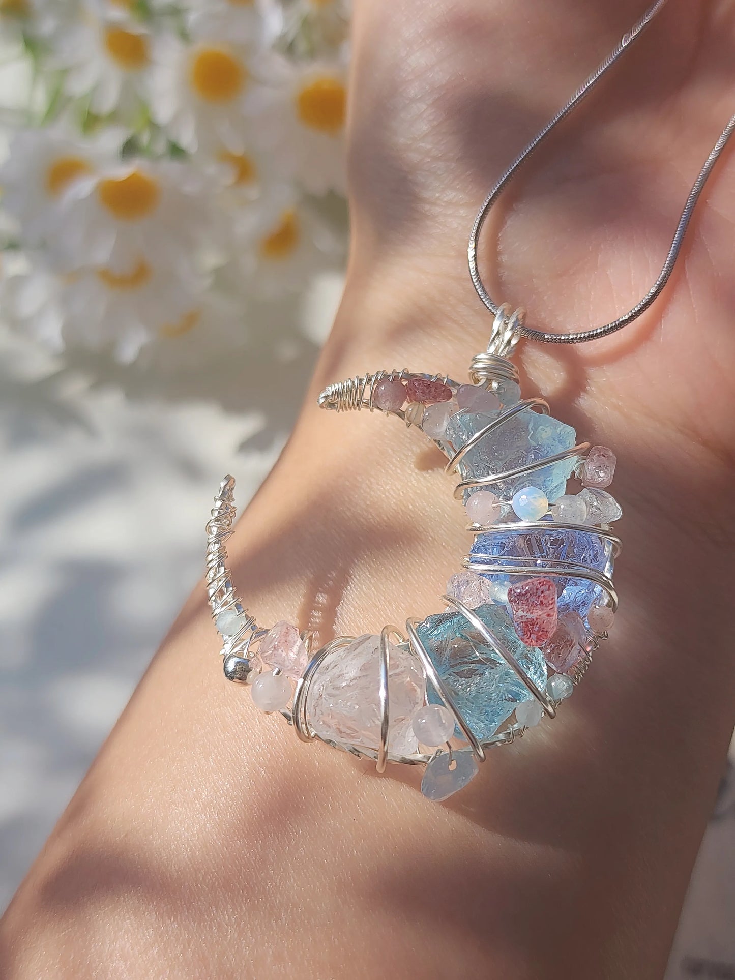Azure Moon Pendant