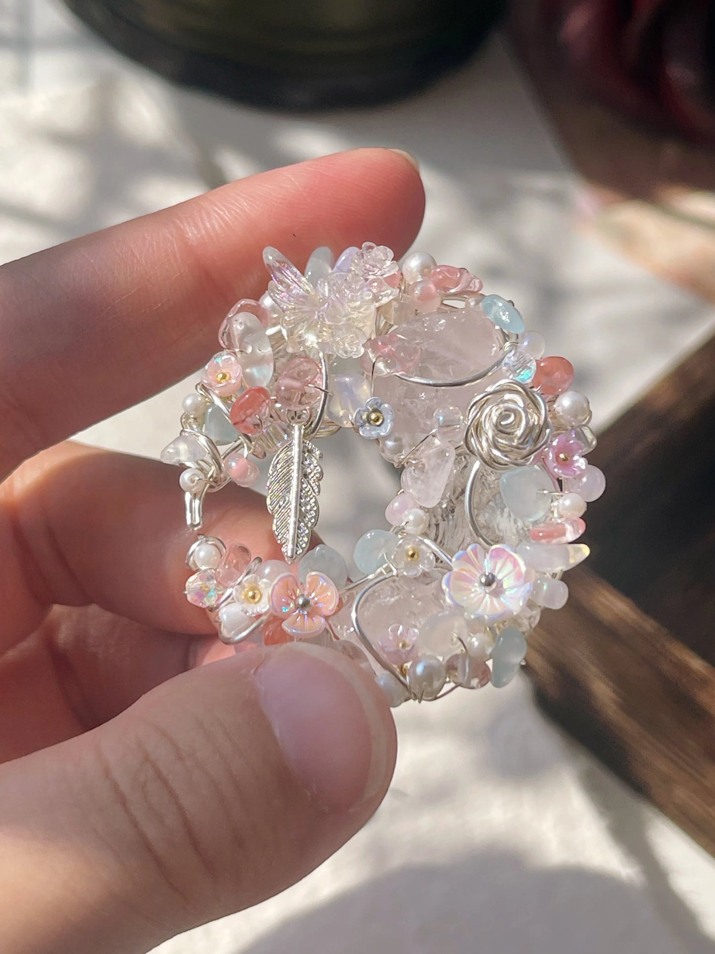 Floral Spring Crystal Necklace