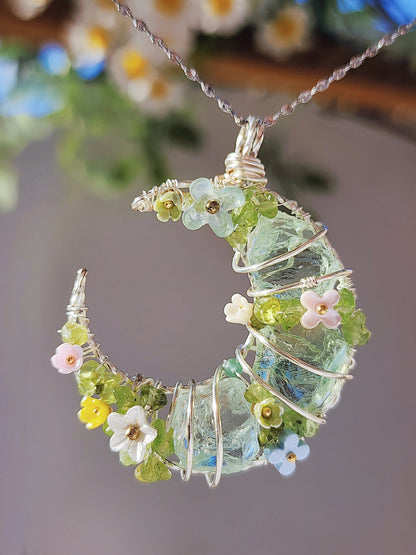 Spring crescent moon