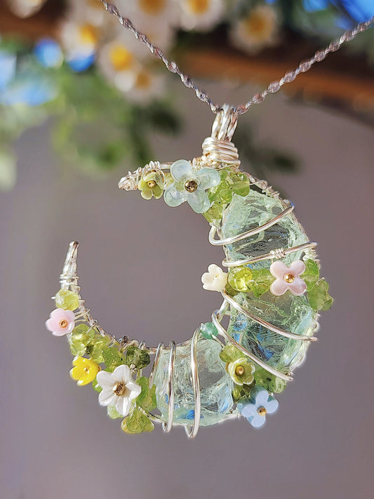 Spring crescent moon