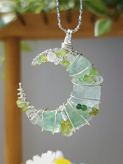 Green Moon Pendant