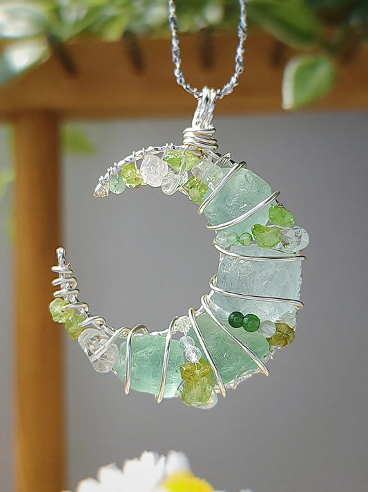 Green Moon Pendant