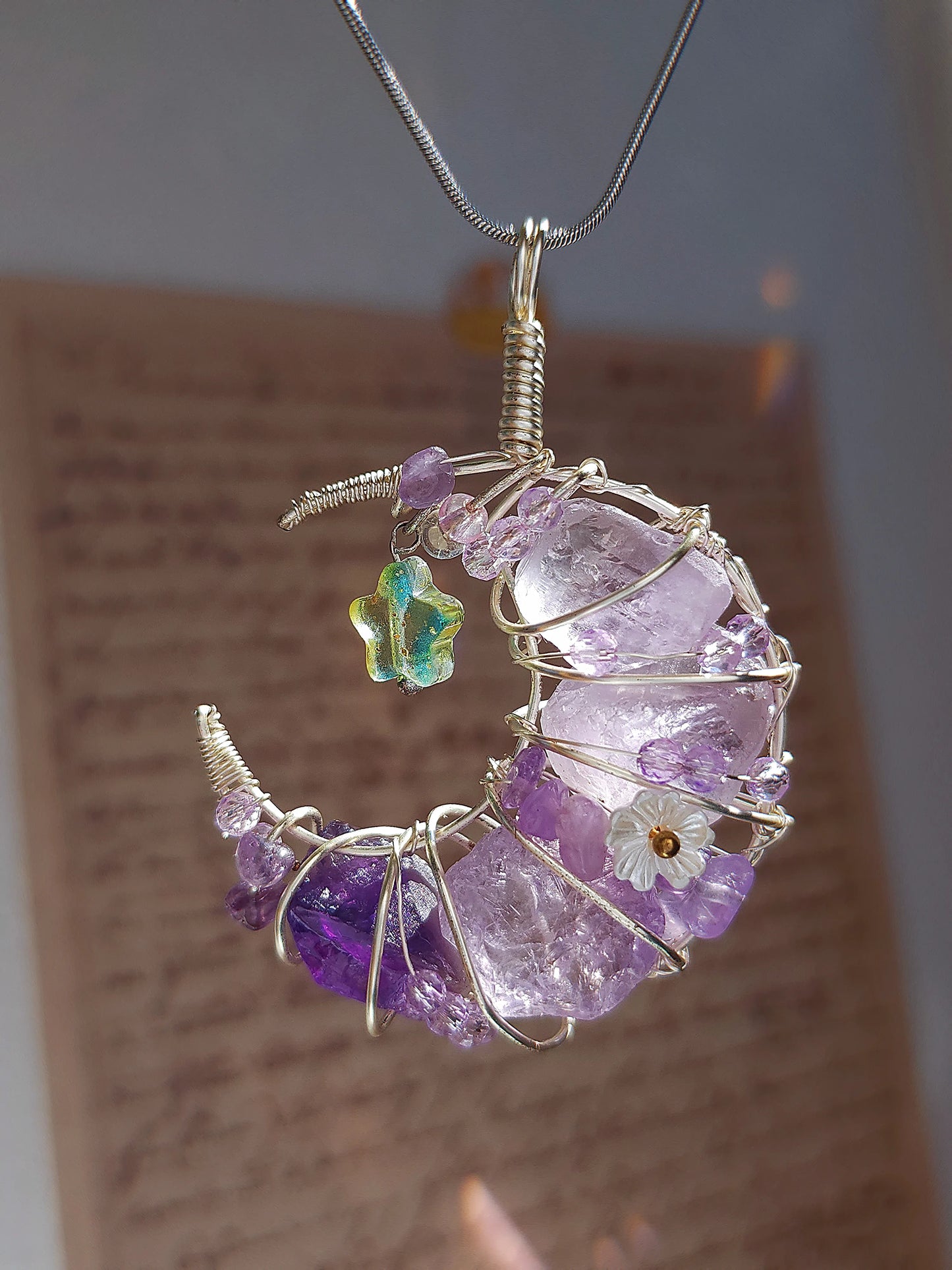 Amethyst Starlit Crescent