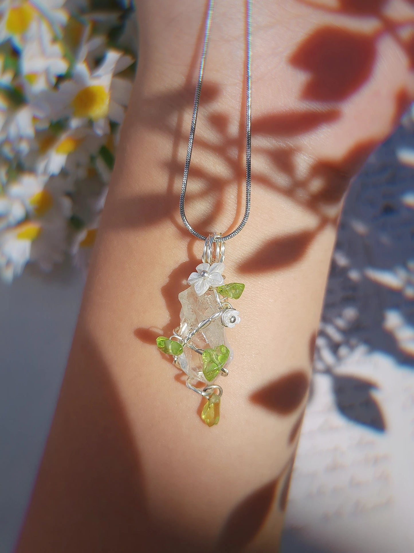 Crystal Jasmine Pendant