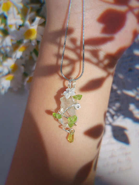 Crystal Jasmine Pendant