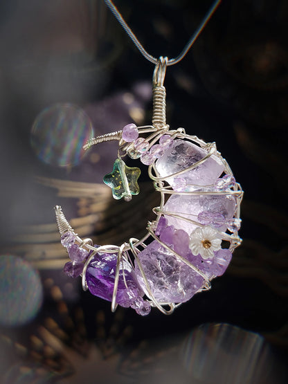Amethyst Starlit Crescent