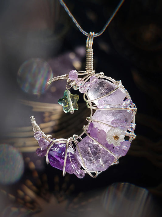 Amethyst Starlit Crescent