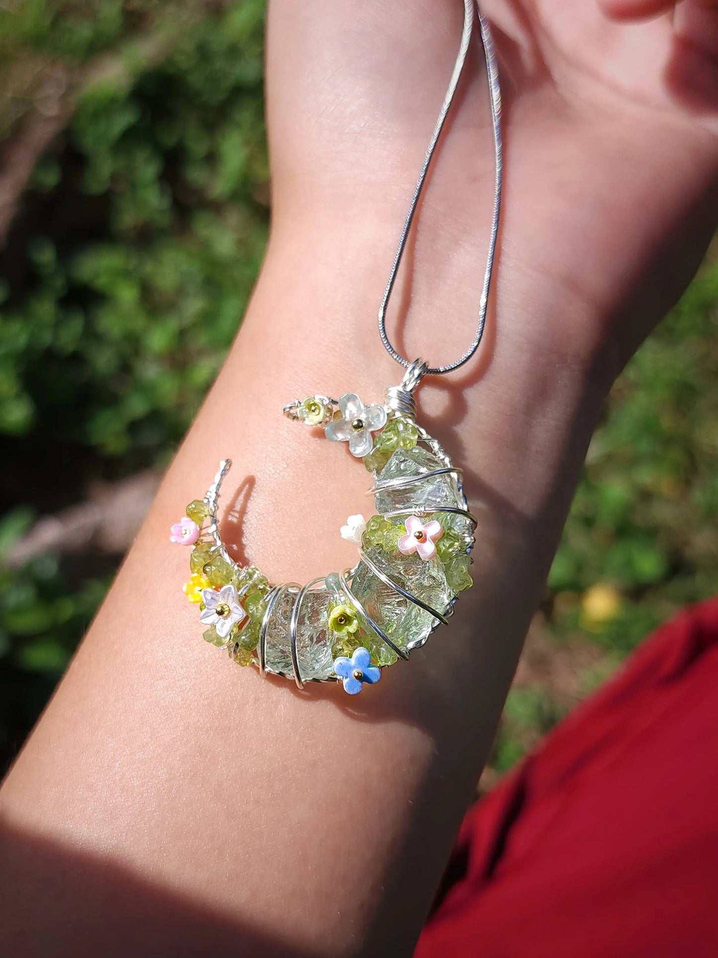 Spring crescent moon