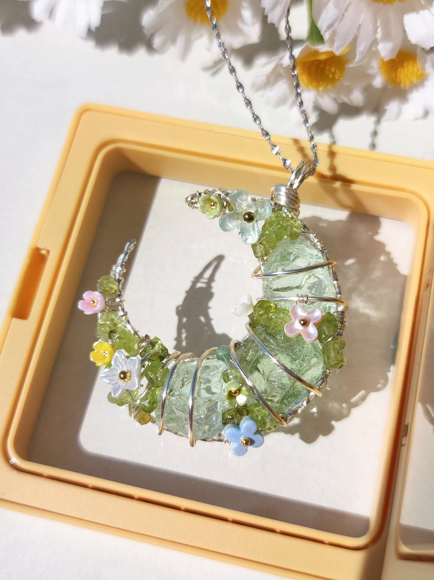 Spring crescent moon