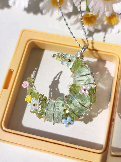 Spring crescent moon