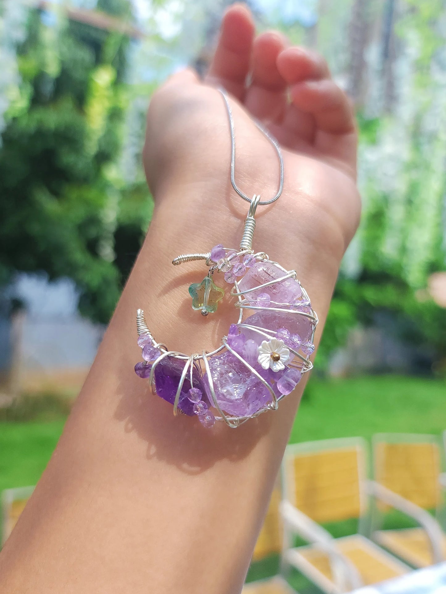 Amethyst Starlit Crescent