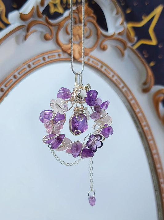 Amethyst Wreath pendant