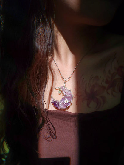 Amethyst Starlit Crescent