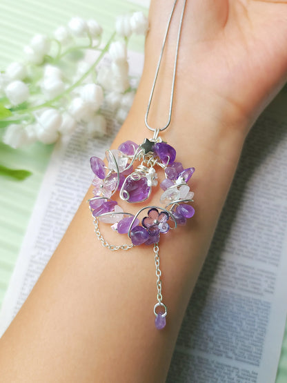 Amethyst Wreath pendant