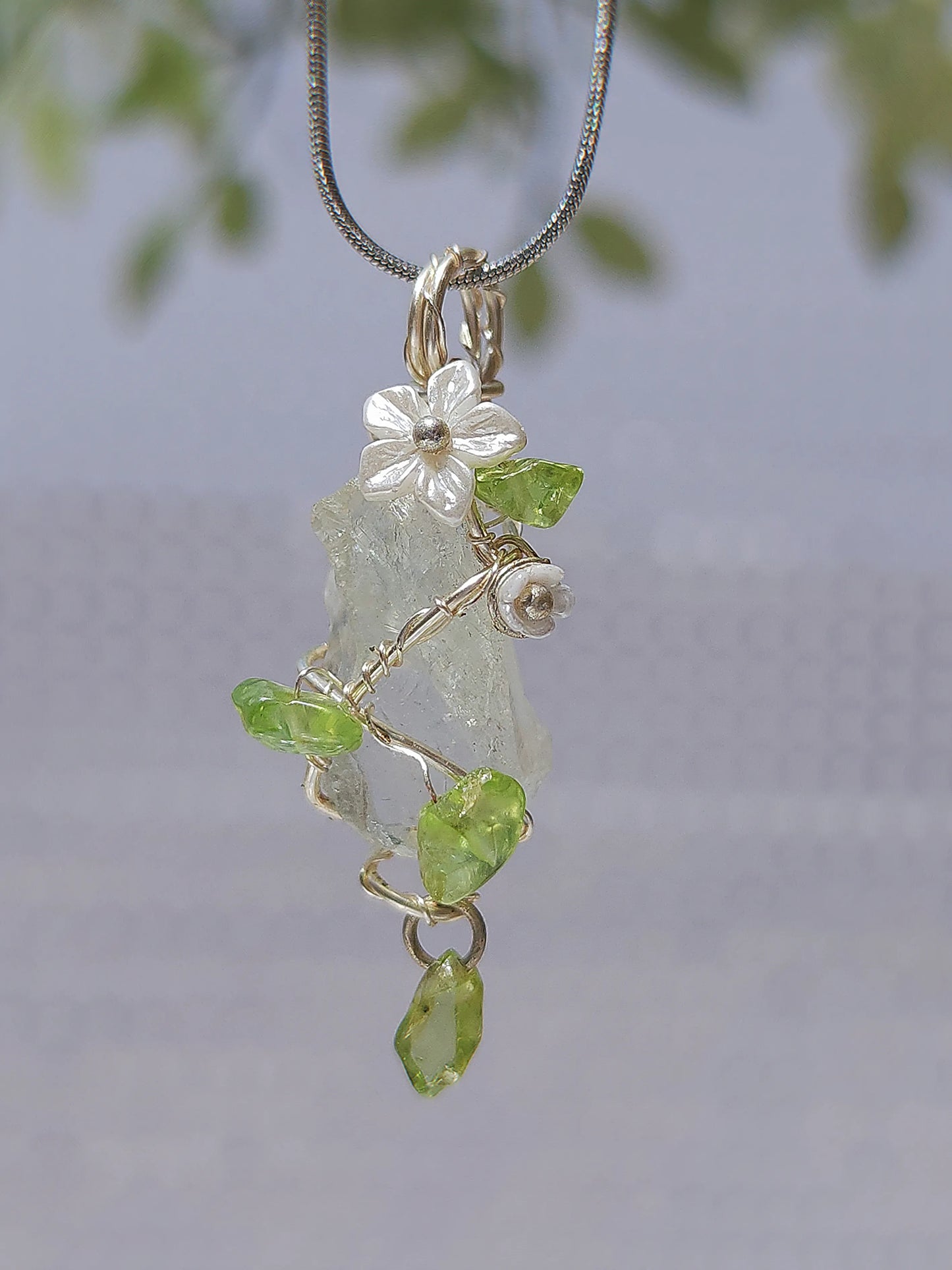 Crystal Jasmine Pendant