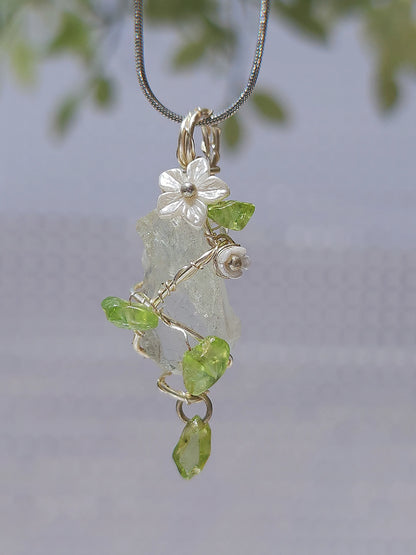 Crystal Jasmine Pendant