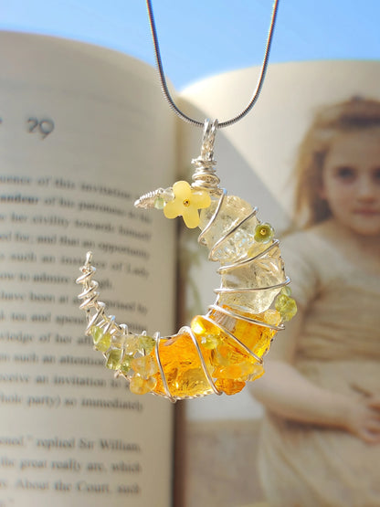 Yellow Moon Pendant