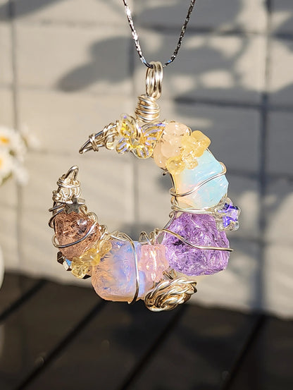 Multicolored Crystal  Necklace